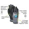 Magid Coated Gloves, Polyurethane, 4 Abrasion Level, Salt & Pepper, 1 PR GPD252-6 - alternate 4